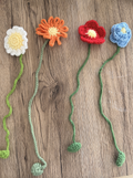 Marcapáginas Flor Crochet