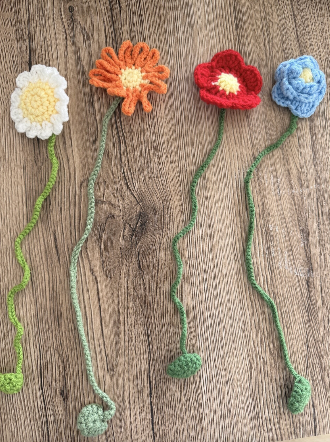 Marcapáginas Flor Crochet