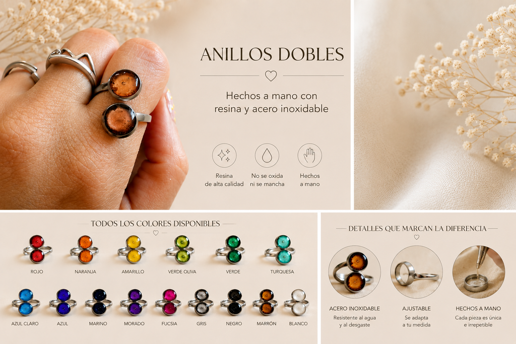 Anillo Doble Acero Inoxidable