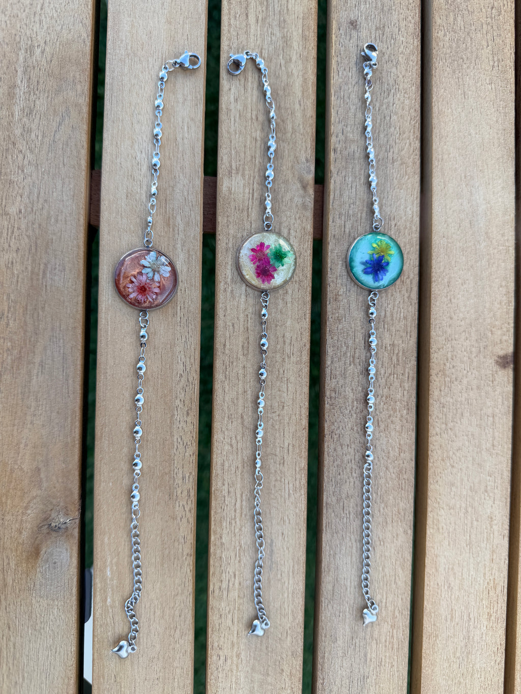 Pulsera Acero Inoxidable Flowers