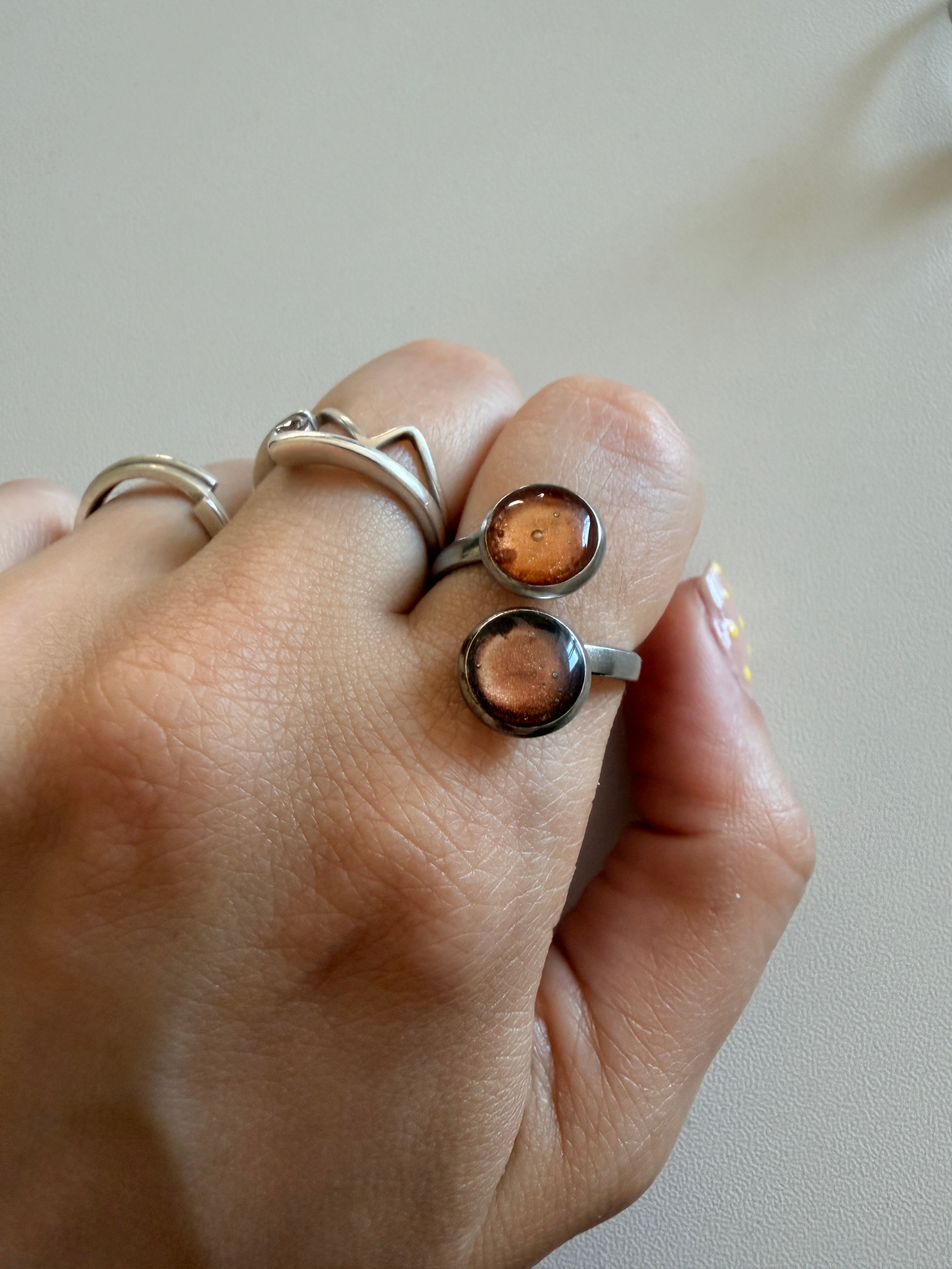 Anillo Doble Acero Inoxidable