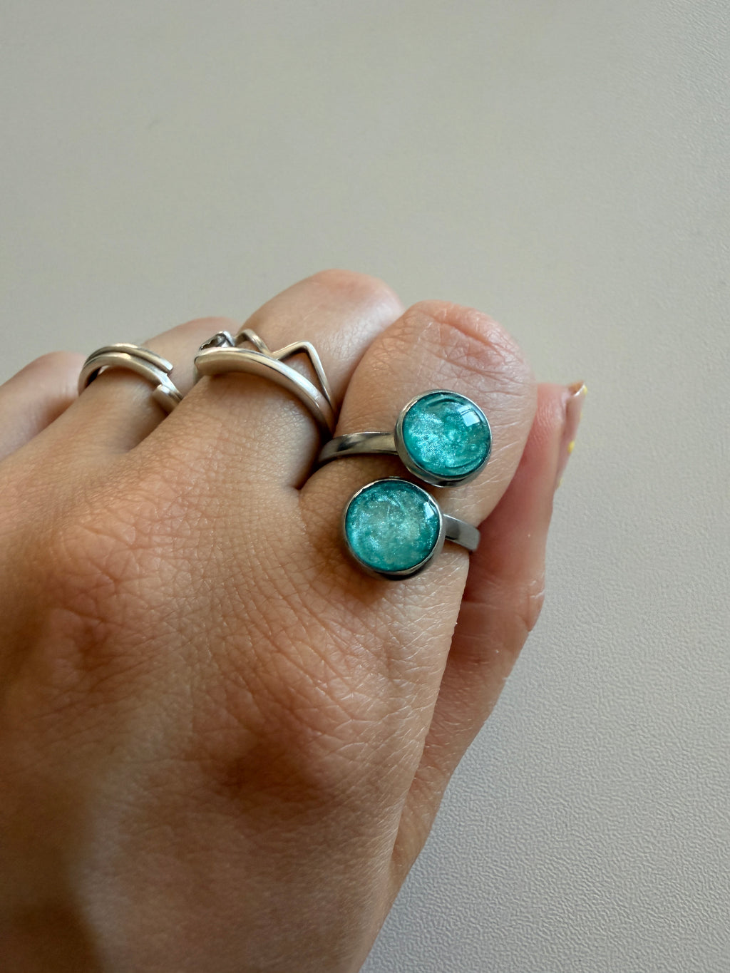 Anillo Doble Acero Inoxidable