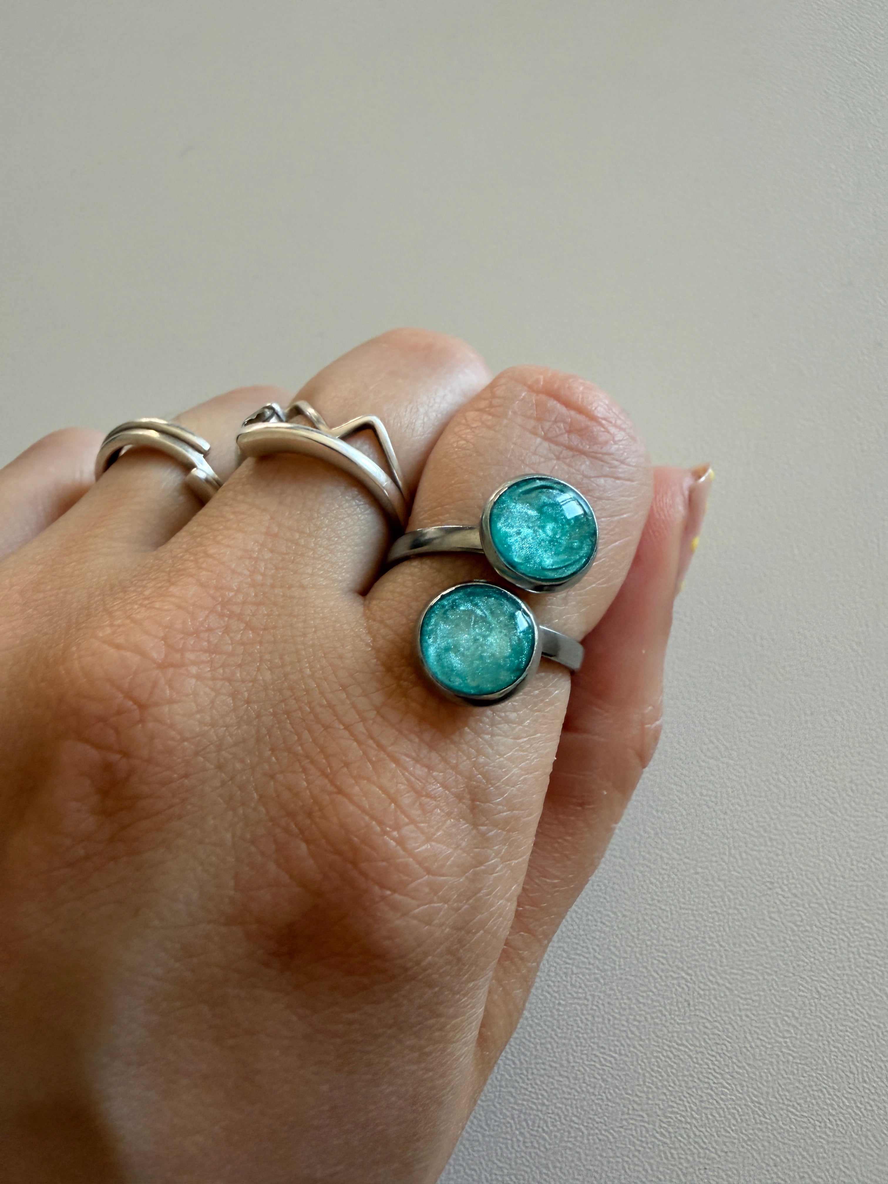 Anillo Doble Acero Inoxidable