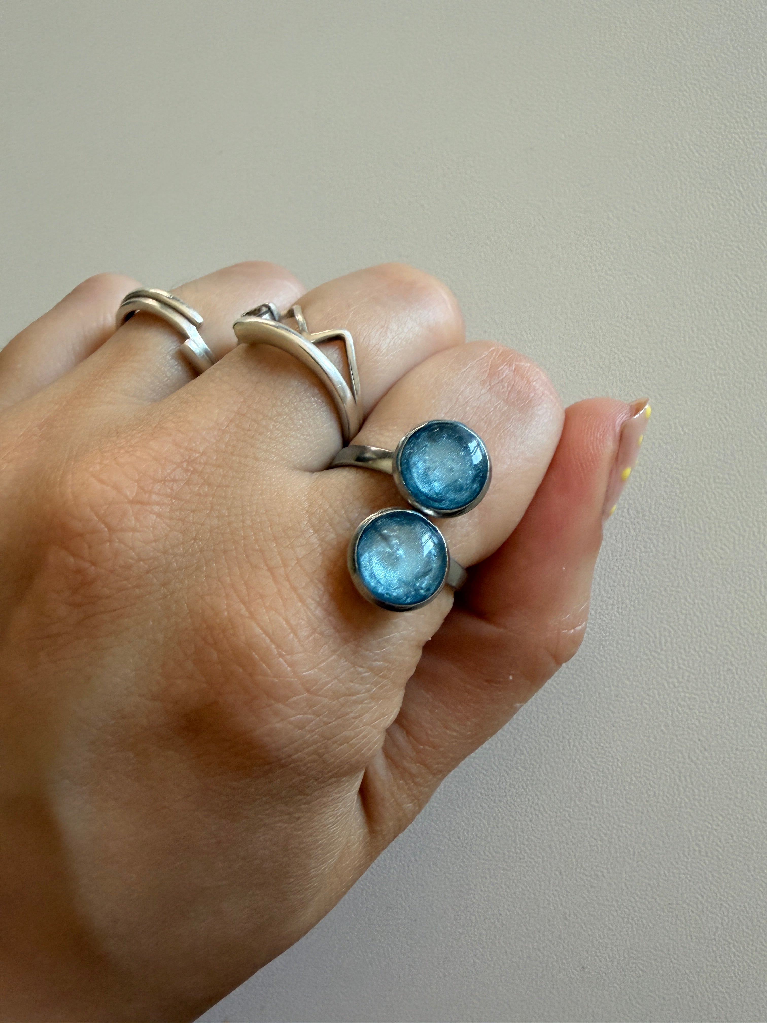 Anillo Doble Acero Inoxidable