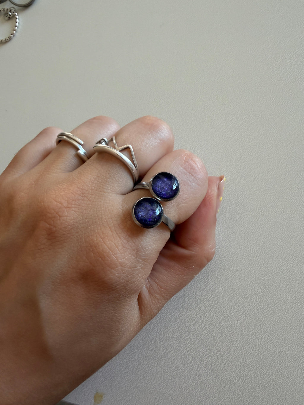 Anillo Doble Acero Inoxidable